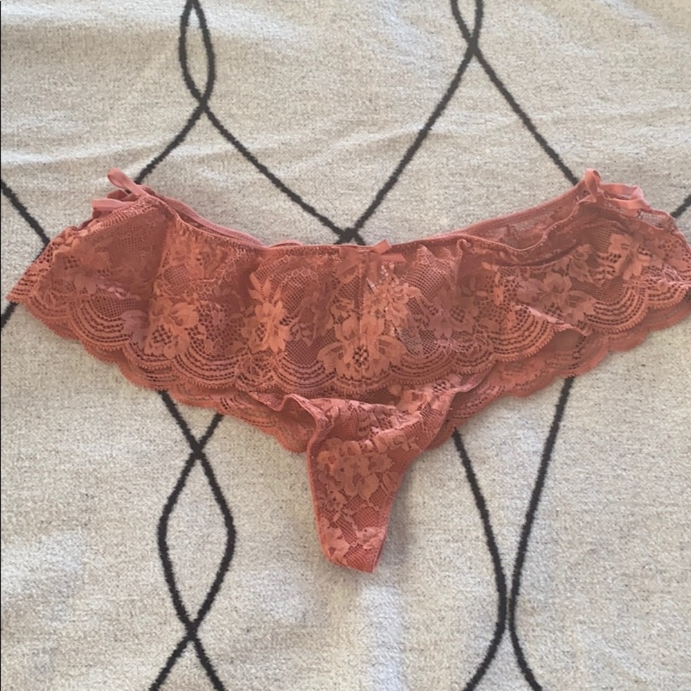 Coral Dream Angels lace thong panties NWT